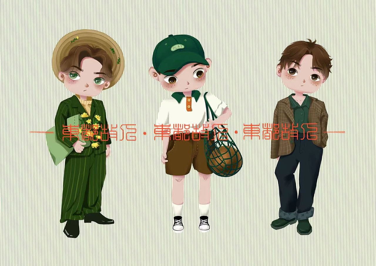 Q版全身人物总结（图ZMjc5MTQzNTAw） - 商业插画 - 站酷设计师是王旺旺原创素材 - 站酷ZCOOL