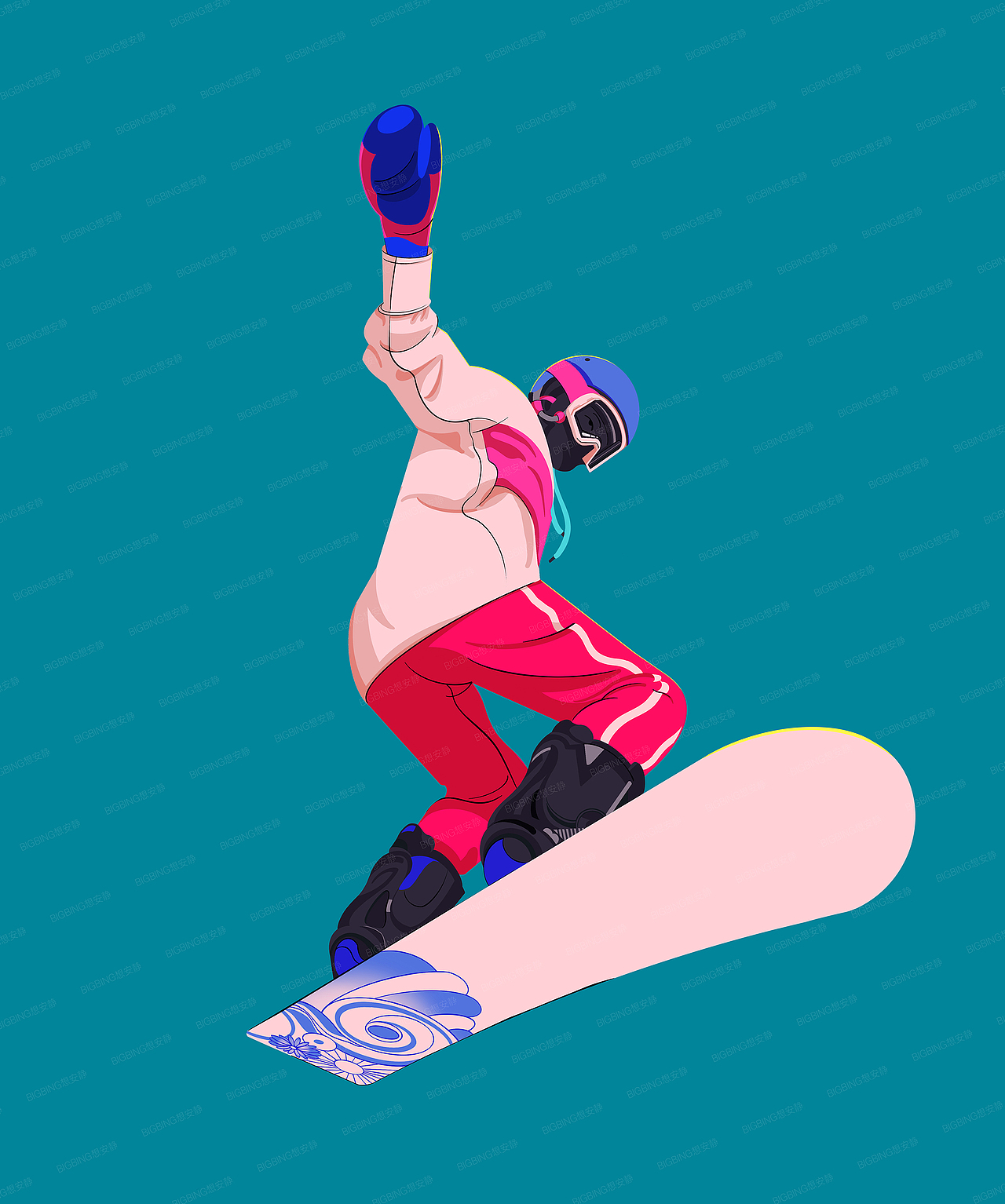 扁平插画-运动系列（图ZMjkyMjc1MTA4） - 商业插画 - 站酷设计师JIBing911108原创素材 - 站酷ZCOOL