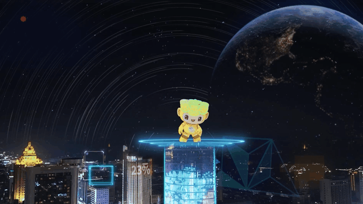 《杭州亚运虚拟现实AR灯光秀》