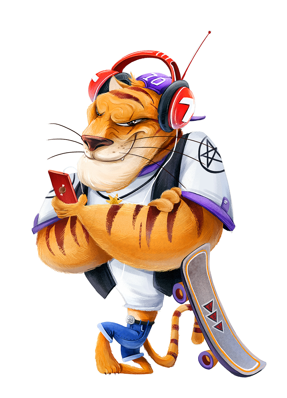 腾讯管家卡通人物形象设计