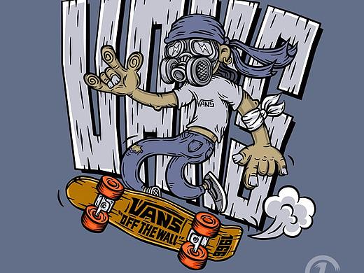  Vans艺术TEE 图案