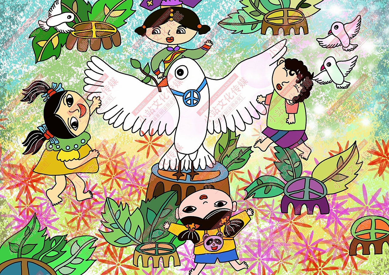 中小学生电脑作品制作参赛绘画作品电脑绘画（图ZMTg3Nzc1NzM2） - 艺术插画 - 站酷设计师sucaionline2020原创素材 - 站酷ZCOOL