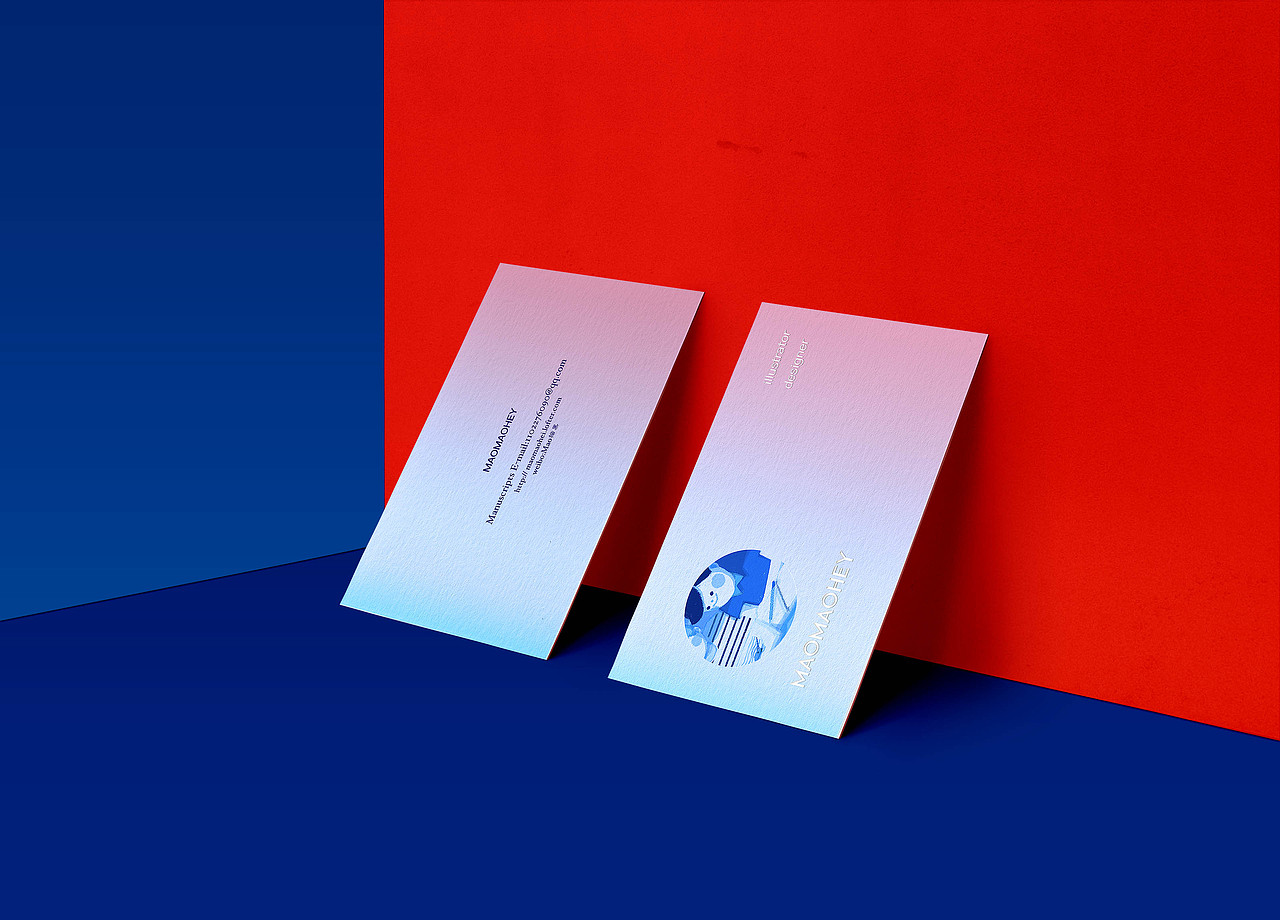 个人名片设计（图ZNTIyNzE5MDQ=） - 品牌 - 站酷设计师Mao猫黑原创素材 - 站酷ZCOOL