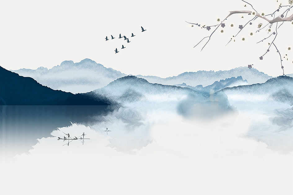 2019山水2（图ZMTY5MDA2MDE2） - 品牌 - 站酷设计师新中式纱画图库原创素材 - 站酷ZCOOL