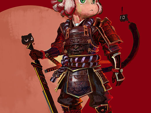 《将军罗小黑》罗小黑二创以及其他的插画习作