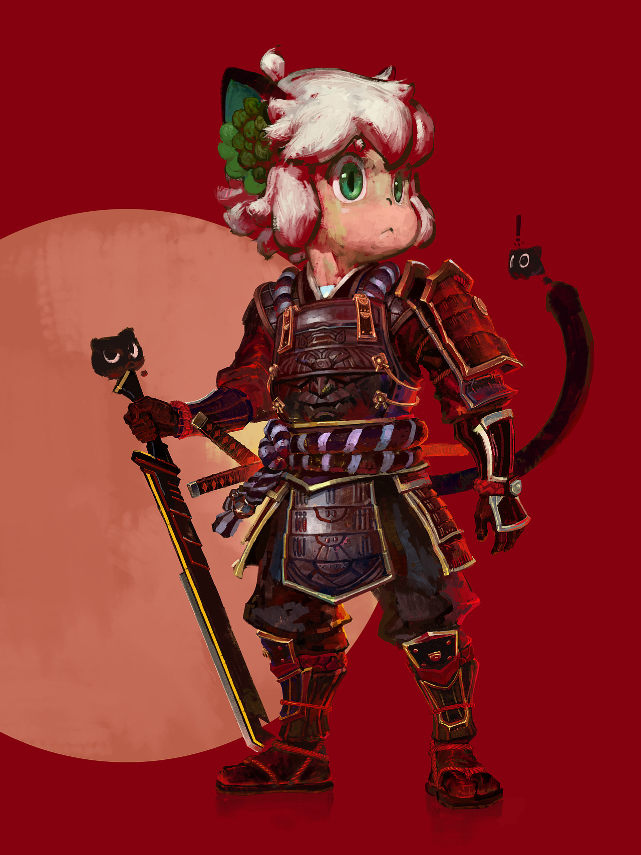 《将军罗小黑》罗小黑二创以及其他的插画习作（图ZMjYyMzIzNjc2） - 艺术插画 - 站酷设计师地球猫猫教原创素材 - 站酷ZCOOL