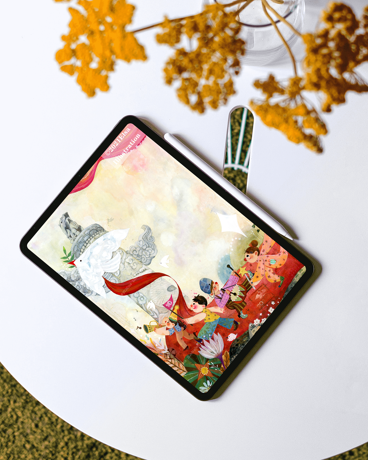 中秋国庆双节贺图（图ZMjcwOTMyNjg0） - 创作习作 - 站酷设计师艾莎Elsa原创素材 - 站酷ZCOOL