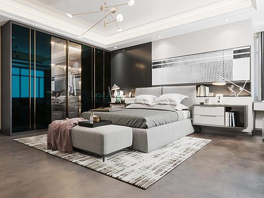 卧室（个人主页-ZNDMxNzQ1MjQ=） - 家装设计 - 站酷设计师路兵超_砚己设计原创素材 - 站酷ZCOOL