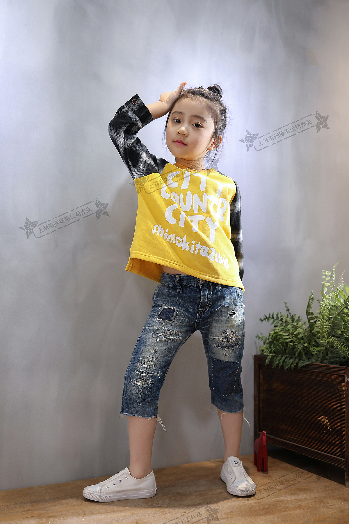 童装模特拍摄 中国女童模服装网店上新图主图详情图