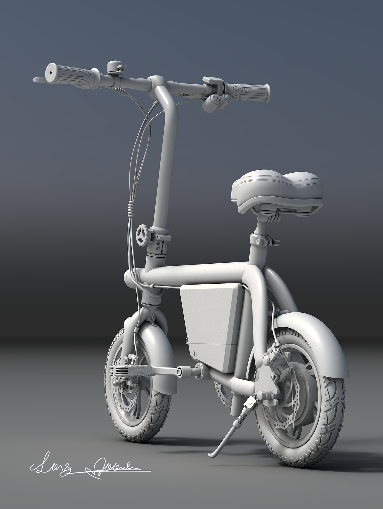 阿尔郎电动车3d模型