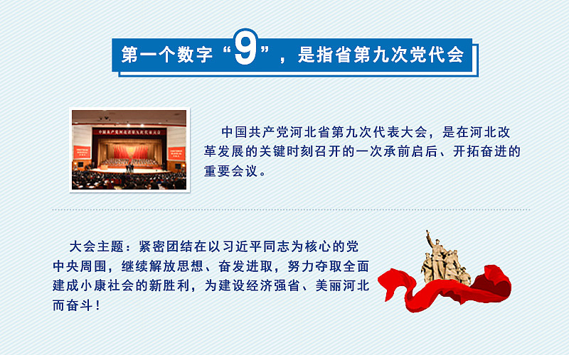河北省第九次党代会报告数字解读(图解新闻)