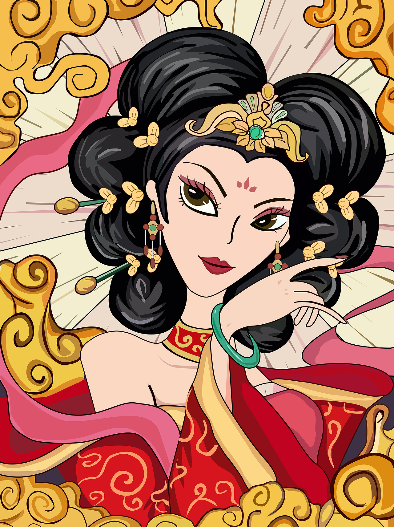 妲己插画（图ZMjU5NTg3MzY4） - 其他平面 - 站酷设计师驫哥原创素材 - 站酷ZCOOL