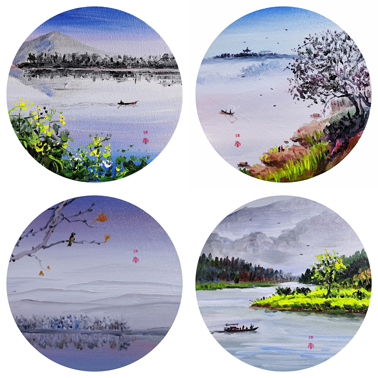 今日作品，4点半起床，画着画着天就亮了。春风起，千（图ZMTkyMDgyNzA4） - 绘画 - 站酷设计师芥子绘原创素材 - 站酷ZCOOL