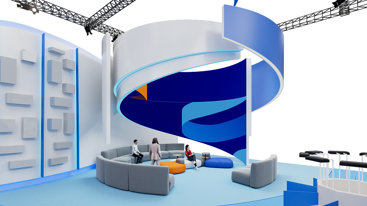 爱立信CIIE展台设计—Ericsson booth design（图ZMzExMzMzOTYw） - 展陈设计 - 站酷设计师NormanYan原创素材 - 站酷ZCOOL