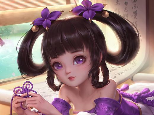 王者荣耀 小乔 丁香结