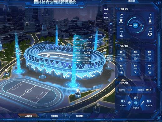 图扑软件 | 智慧体育馆 3D 可视化把握城市大健康