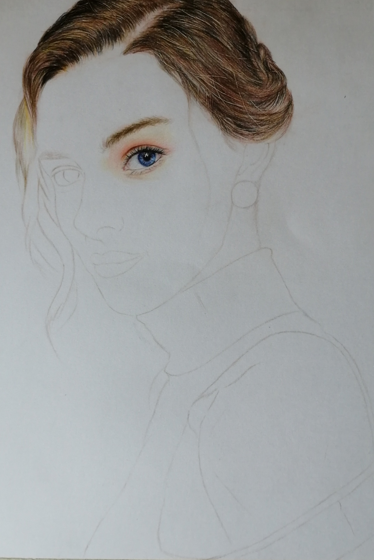 彩铅笔人像|纯艺术|绘画|紫风绘画 - 原创作品 - 站酷 (zcool)