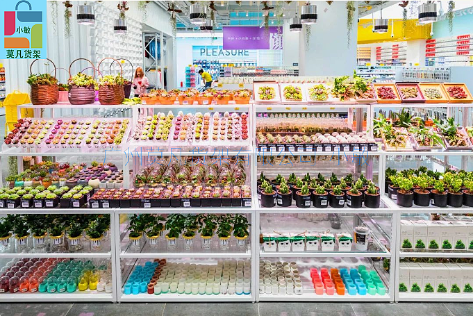 广州KKV打造新潮品牌，诺米家居货架，名创优品货架