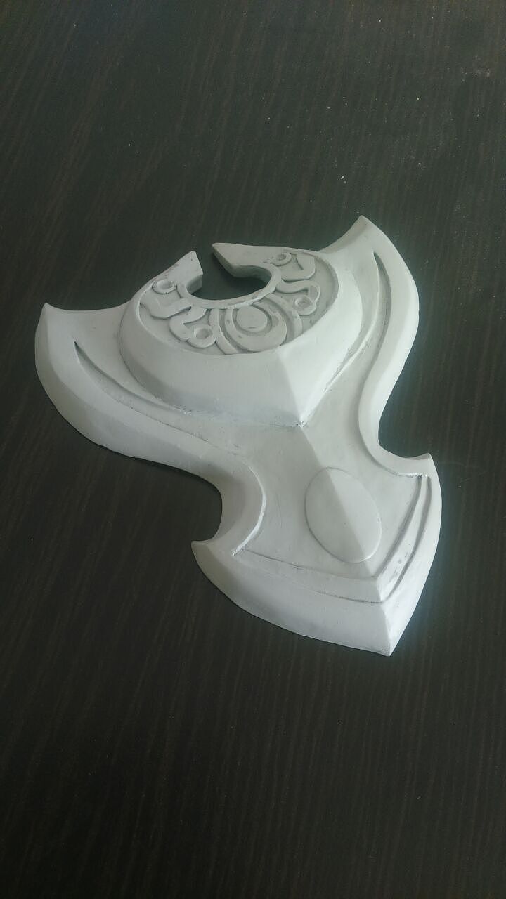 【狐狸】《魔兽世界》之无边黑暗之盾①雕刻制作过程（图ZNDEzNzU2MzI=） - 手办/模玩 - 站酷设计师狐狸精小五原创素材 - 站酷ZCOOL