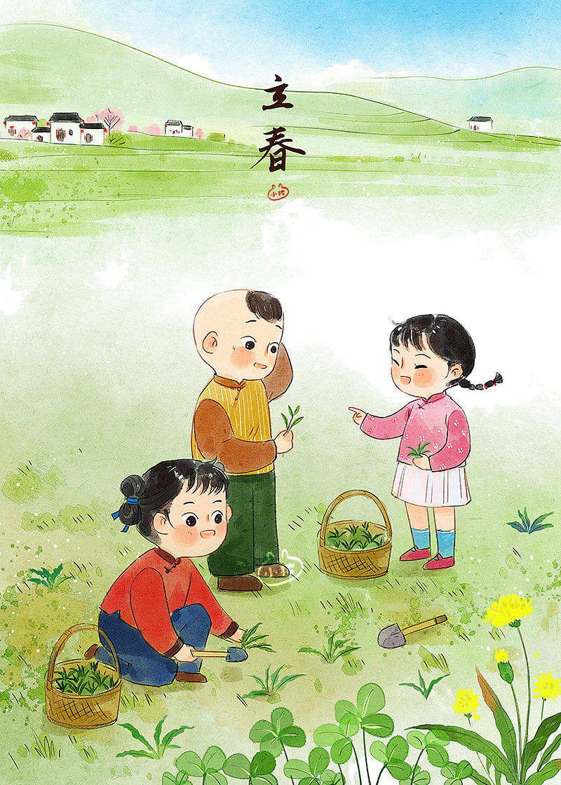 24节气—童年印象完整版(图ZMjQ0MTIyMjA4) - 儿童插画 - 站酷设计师小猪君原创素材 - 站酷ZCOOL
