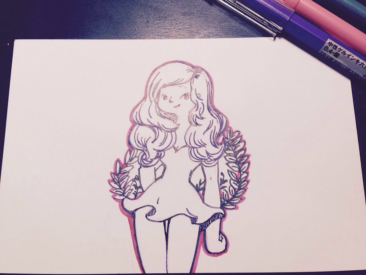 原创手绘明信片（图ZMjIxNTg5MjQ=） - 创作习作 - 站酷设计师羅北北_原创素材 - 站酷ZCOOL