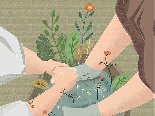 【画中之光】No.12-洗脚（个人主页-ZMzQ0OTM4MDg=） - 创作习作 - 站酷设计师隅烛cornerlight原创素材 - 站酷ZCOOL