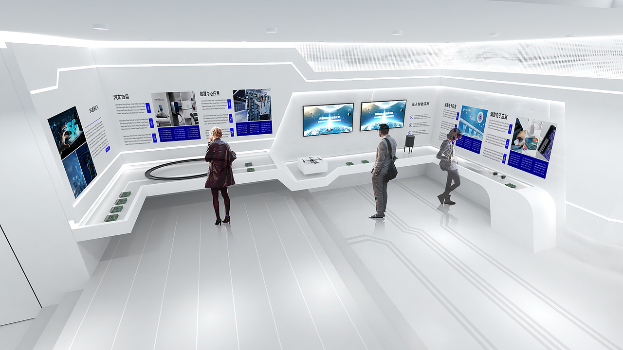 半导体企业展厅_胡月月设计-站酷zcool