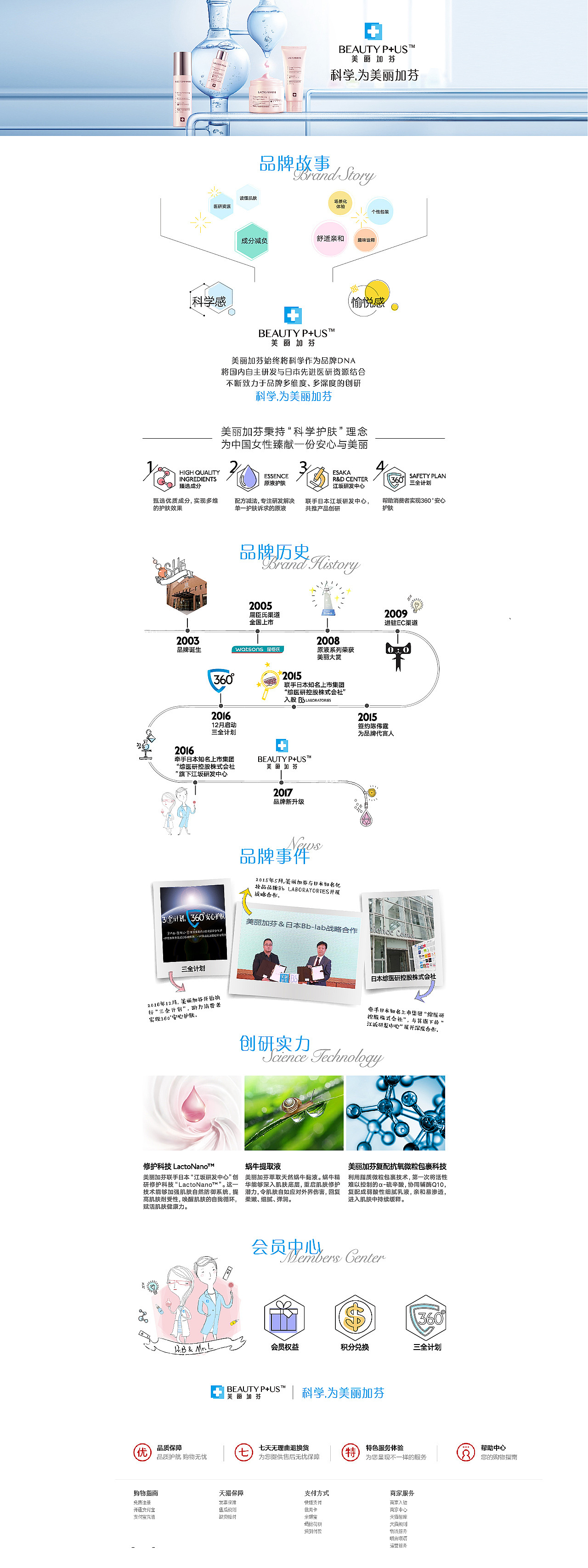 BCL | 美丽加芬 | SKINFOOD 化妆品品牌介绍页面
