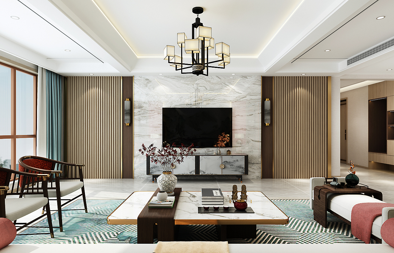 天泰滟澜公馆 160洋房中式设计