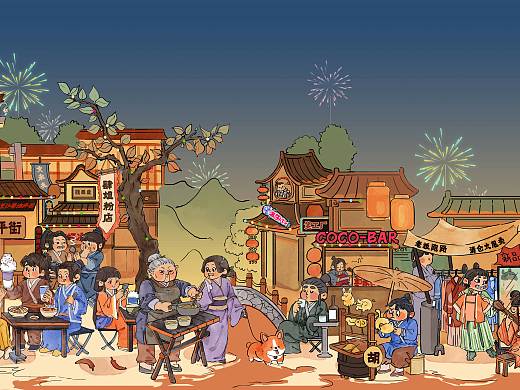 茶颜悦色产品包装插图-夜游解放西