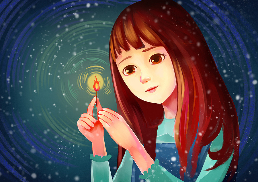卖火柴的小女孩儿~~~（图ZMjc2OTM0Njg=） - 儿童插画 - 站酷设计师积极向上的名字原创素材 - 站酷ZCOOL