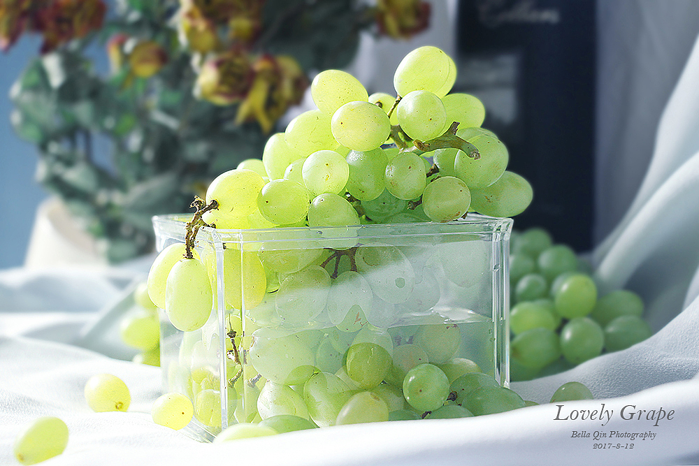 可爱的绿珍珠葡萄