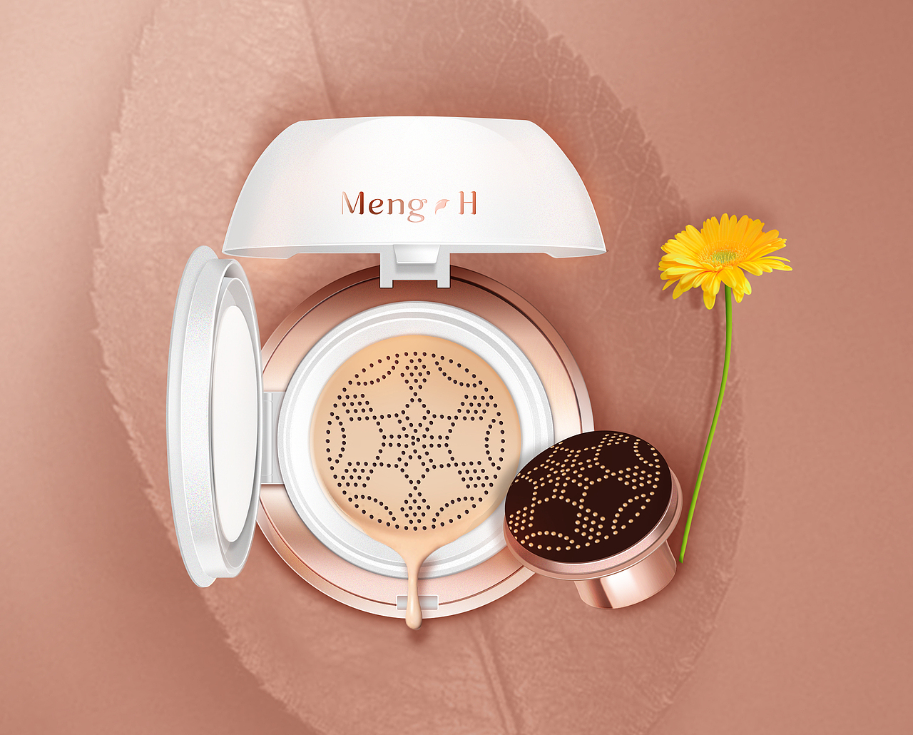 蘑菇氣墊霜PS效果圖（圖ZMTU1NzY2NzA4） - 包裝 - 站酷設計師李小球1122原創(chuàng)素材 - 站酷ZCOOL