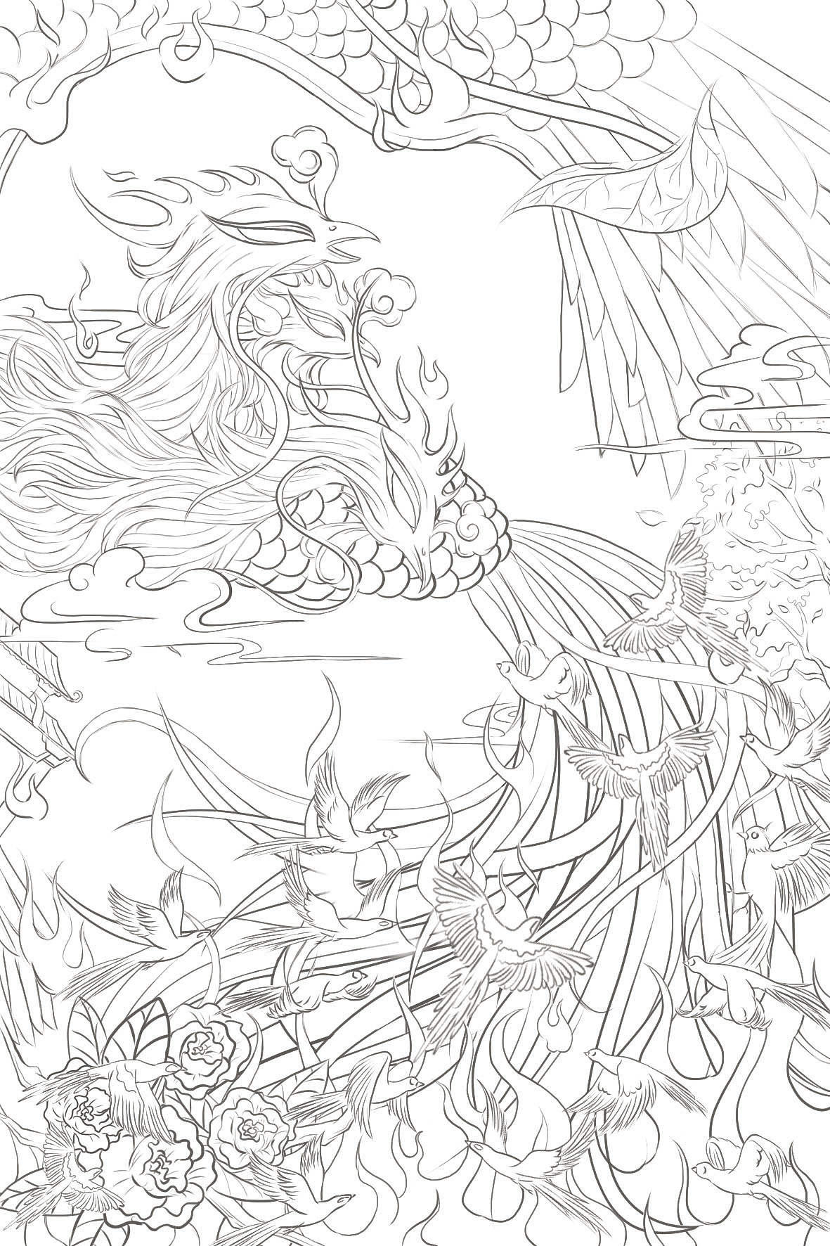 粉红凤凰火凤凰