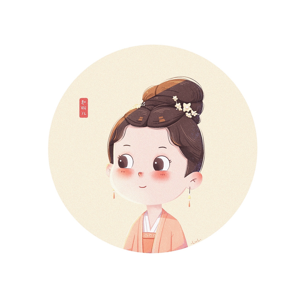 梦华录-赵盼儿（图ZMzA0NDA5NDc2） - 儿童插画 - 站酷设计师栗子LwL原创素材 - 站酷ZCOOL