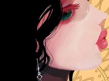 参考一个韩国插画师的画