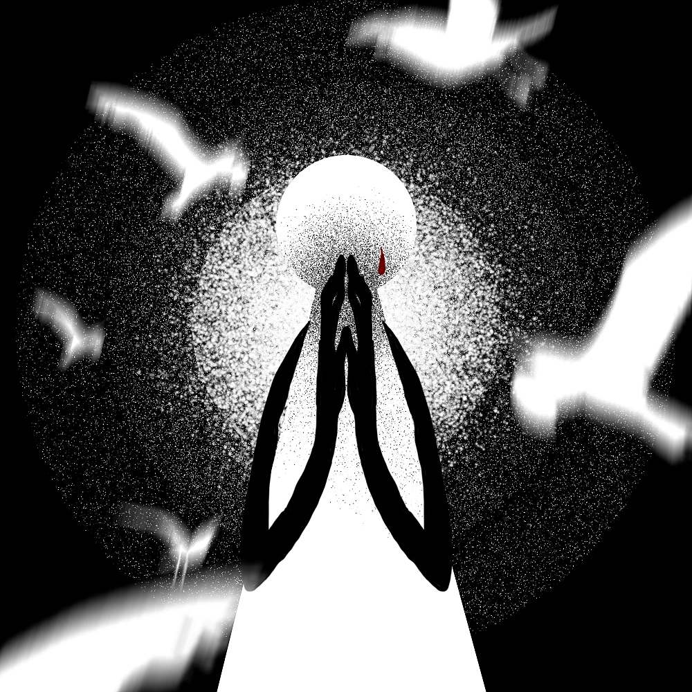 上天呐,我祈求你,祈求你你保佑我的爱人,少受苦难