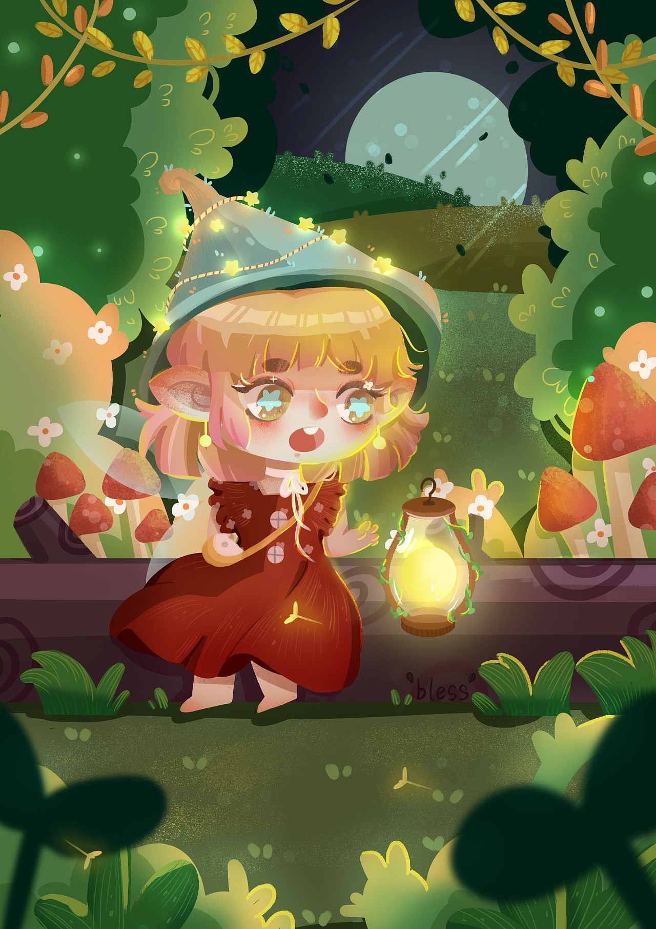 小精灵|插画|儿童插画|恩桃 - 原创作品 - 站酷 (zcool)