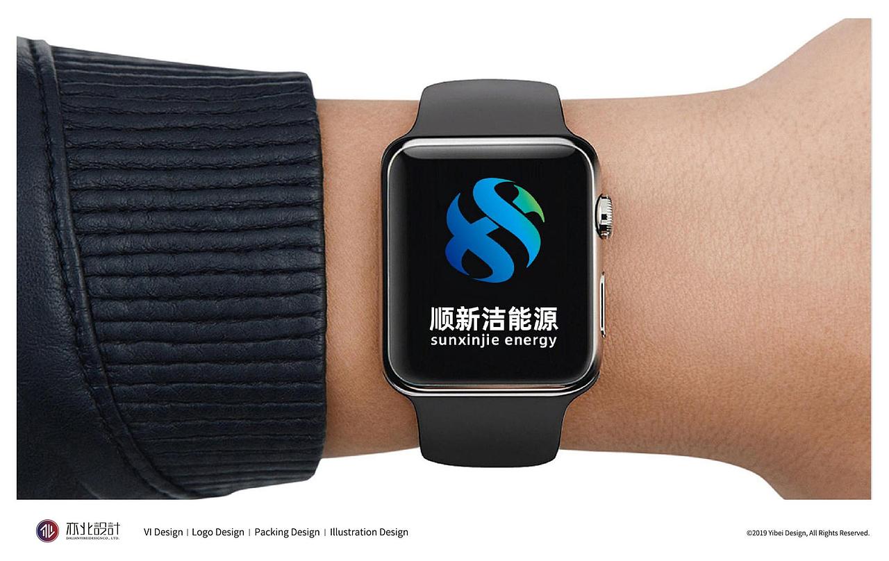 2018顺新洁新能源logo设计