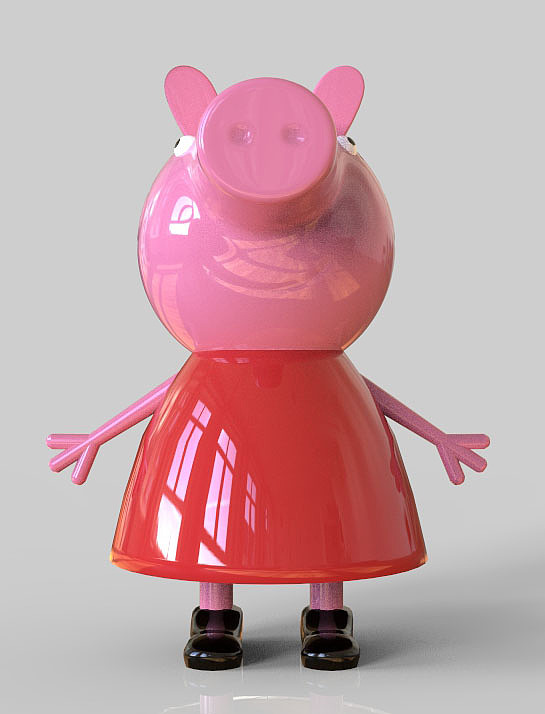 北京商场小猪佩奇雕塑制作