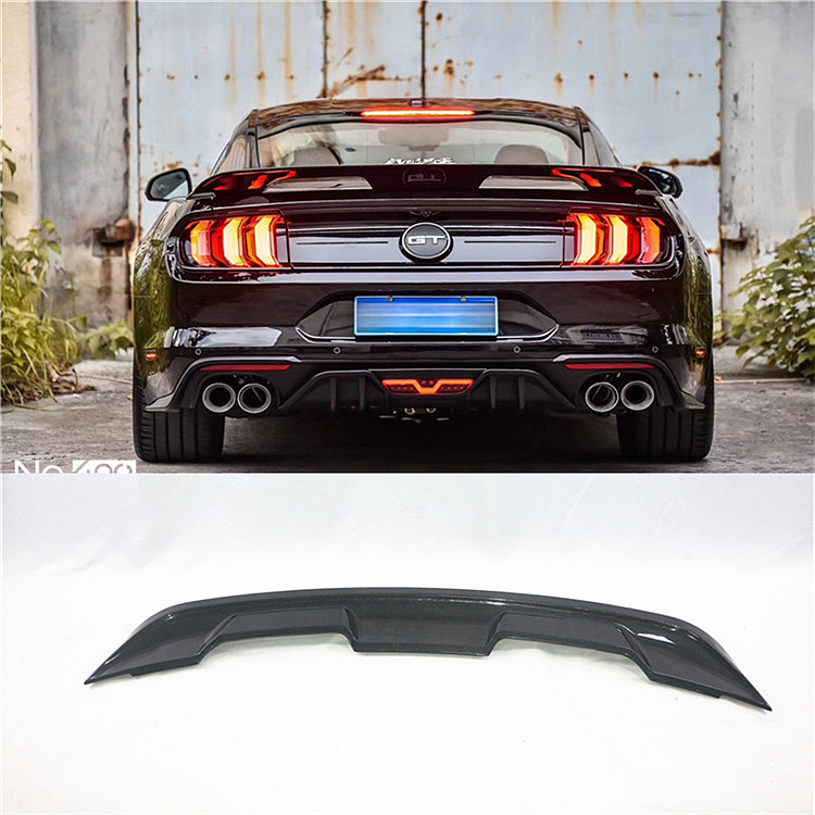 福特mustang野马改装gt500碳纤尾翼shelby免打孔粘贴