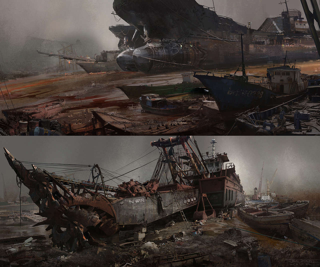 nwa守夜人老师近期的影视概念设计作品汇总