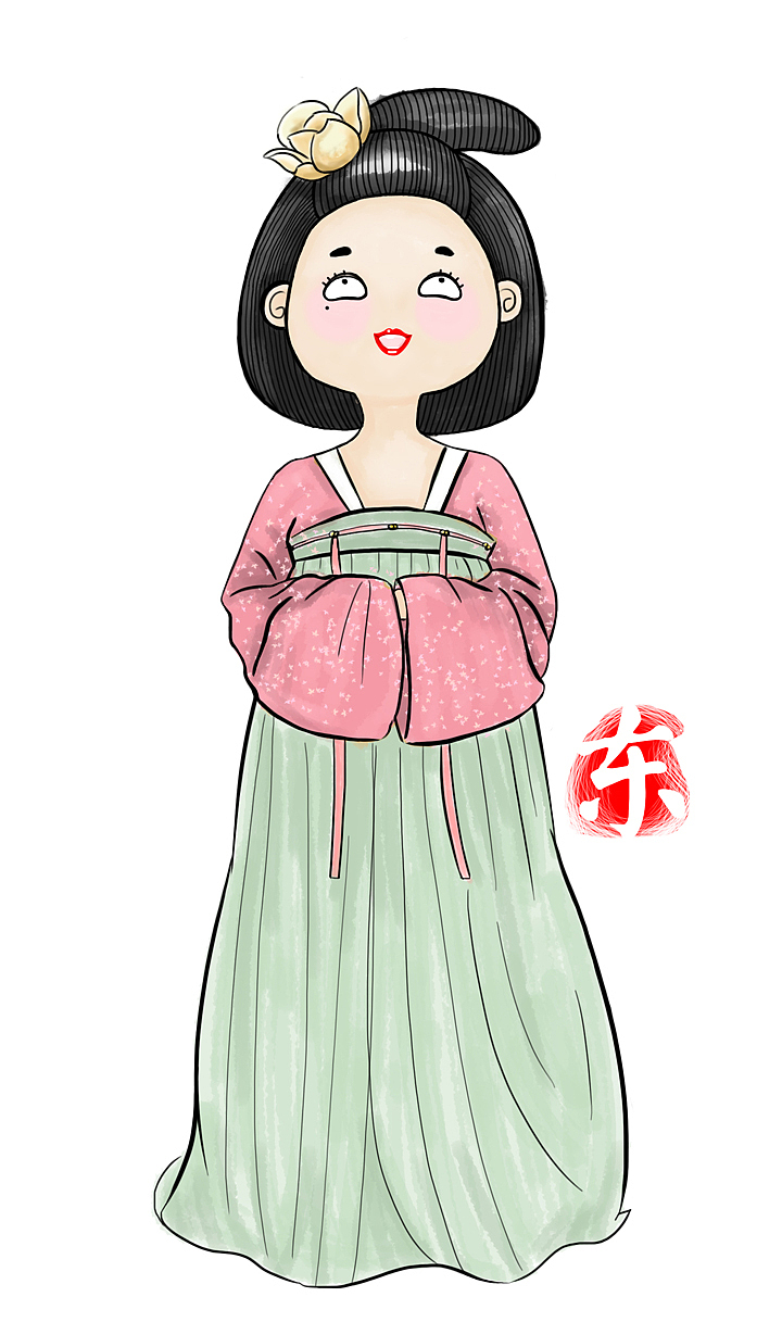 东海娘娘形象设定（图ZMTAwNDEyNTg0） - 单幅漫画 - 站酷设计师石嬴沄竺原创素材 - 站酷ZCOOL