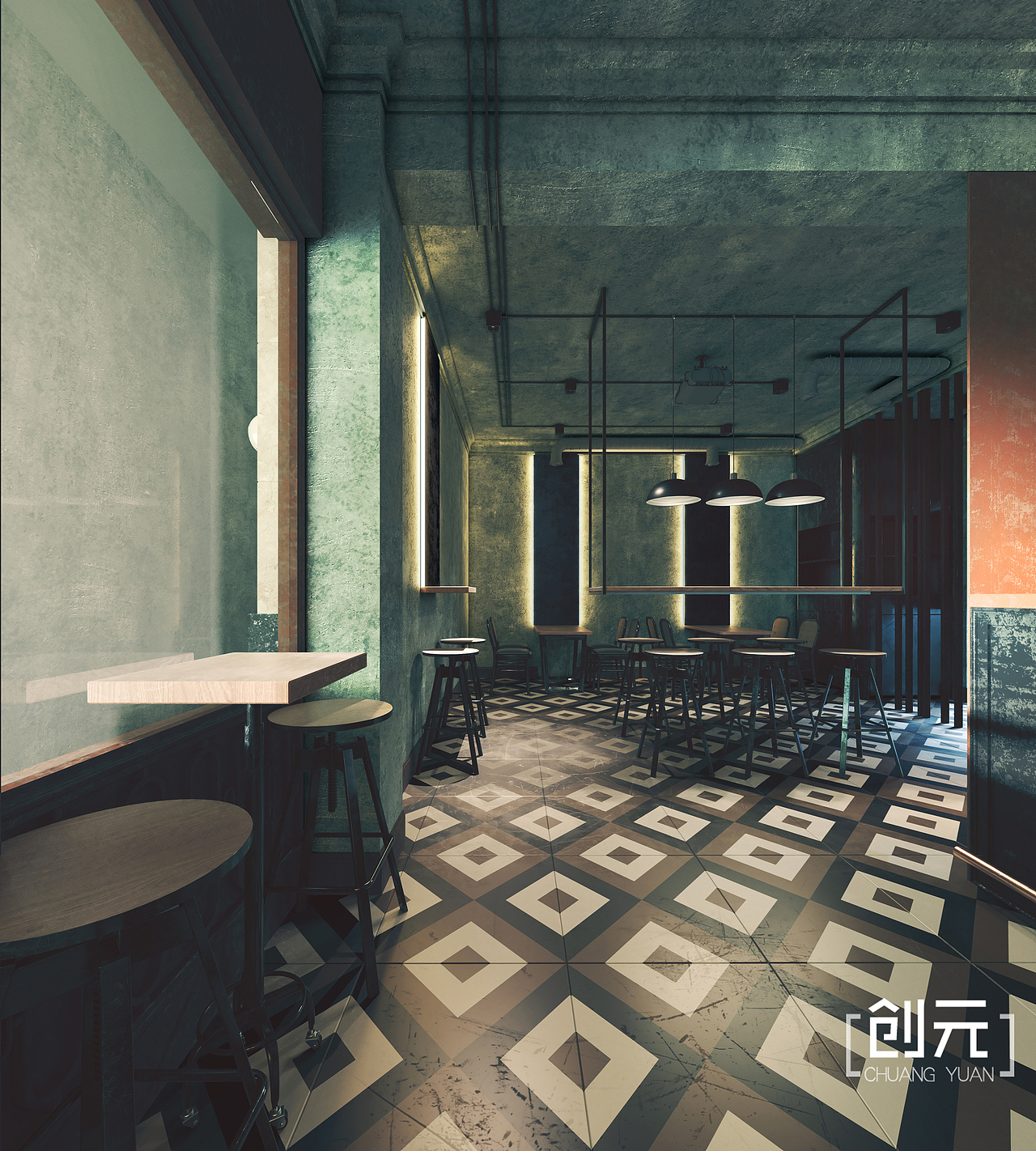 [工业/港式·小酒吧] · 创元工作室（图ZMTg2MTkyNzgw） - 家装设计 - 站酷设计师创乂元视觉设计原创素材 - 站酷ZCOOL