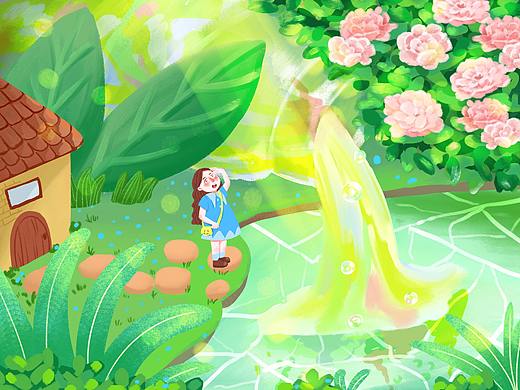 注水（个人主页-ZNTE1NTM3ODQ=） - 儿童插画 - 站酷设计师Walnutzir原创素材 - 站酷ZCOOL