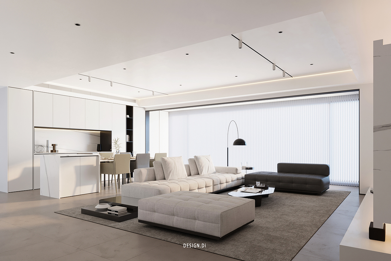 意式简约丨现代简约丨效果图设计丨平层丨奶油丨极简丨（图ZMzExNDQ2Nzcy） - 家装设计 - 站酷设计师自由设计师丨迪原创素材 - 站酷ZCOOL