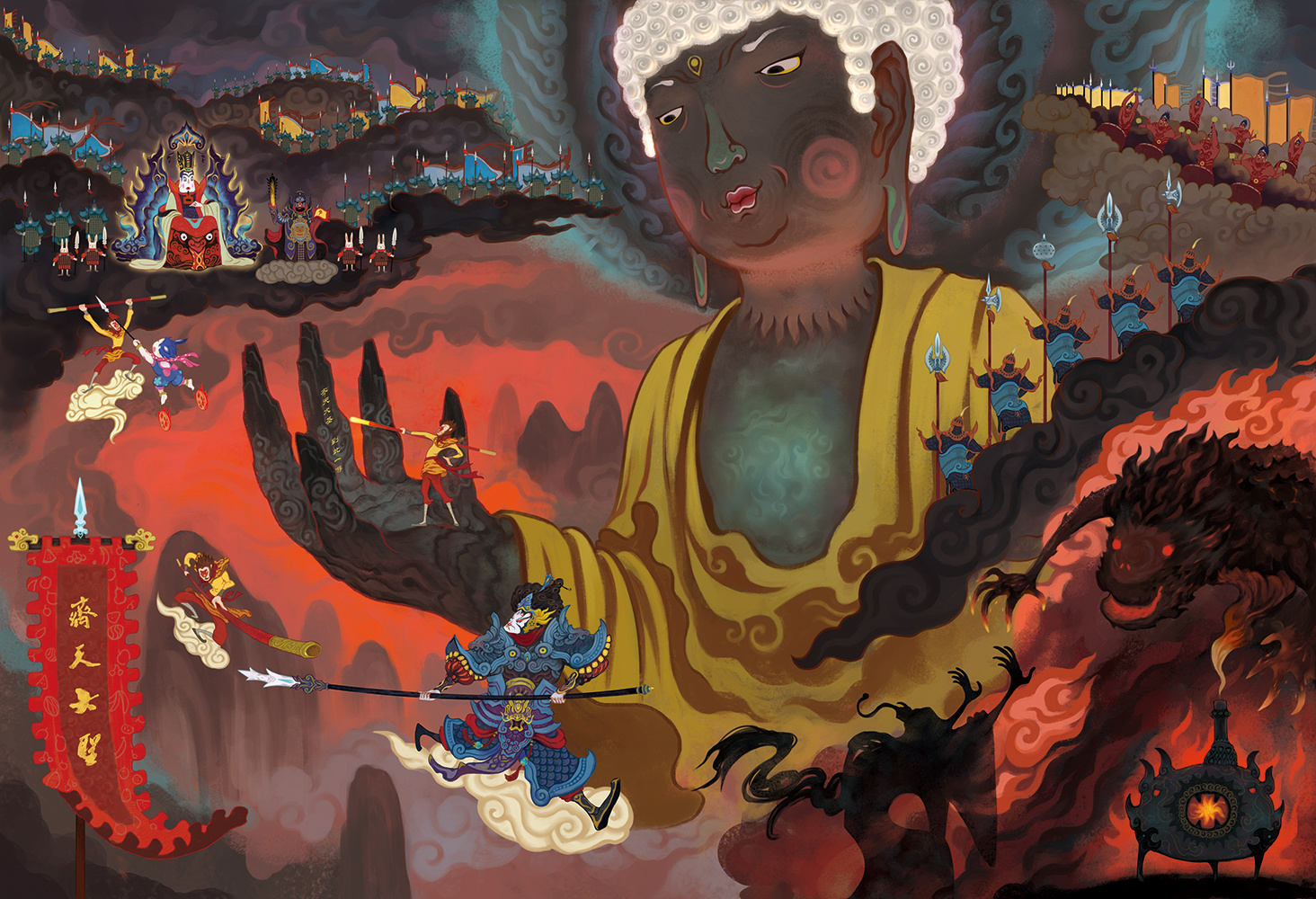 西游,我也来闹一回|插画|绘本|花花沐鱼 - 原创作品 - 站酷 (zcool)