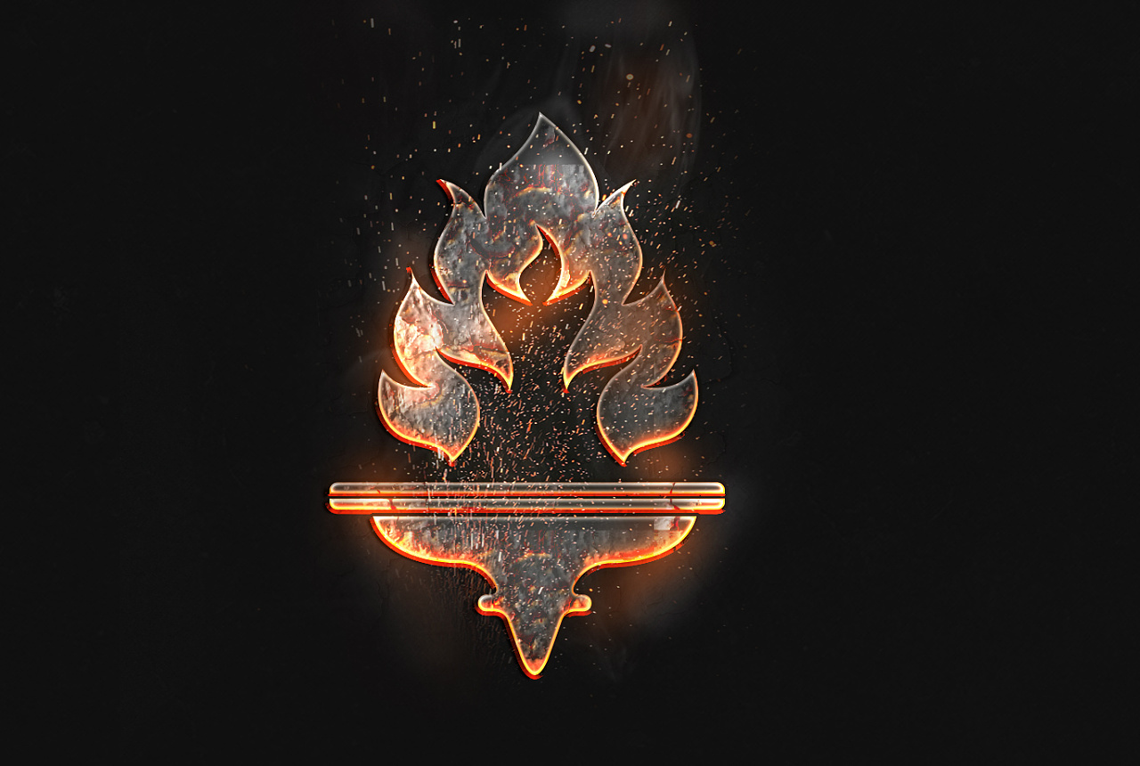 火焰字和土豪金字体临摹|ui|图标|九段 - 原创作品 - 站酷 (zcool)