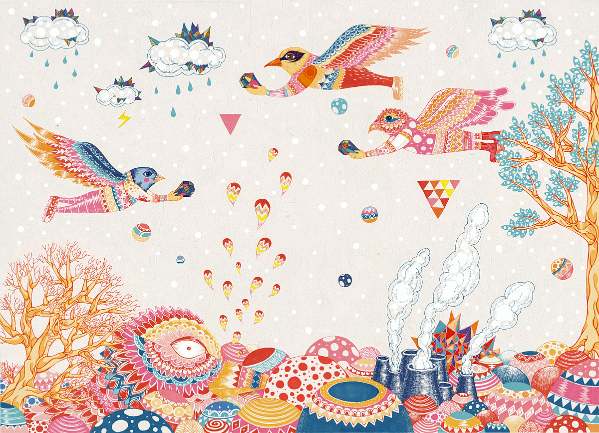 我们在粉红的森林相遇