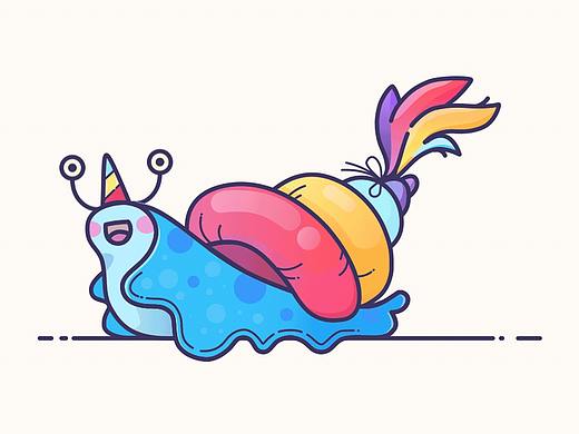 炫丽的小蜗牛